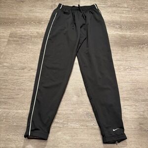 Vintage Nike Pants‎ Youth Medium Black Running 24x29 Outdoor Joggers Drawstring